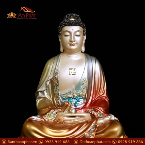 tuong ta ba tam thanh dong son co ngoi dai sen cao cap t235200016