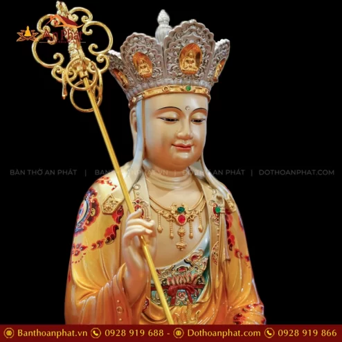 Ton Tuong Dia Tang Vuong Ngoc Thach Phu Dong Toa La Sen Ve gam Do cam T2390 4