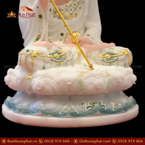 Ton Tuong Dia Tang Vuong Toa Dai Sen Da Dai Loan Xanh trang T2387 4