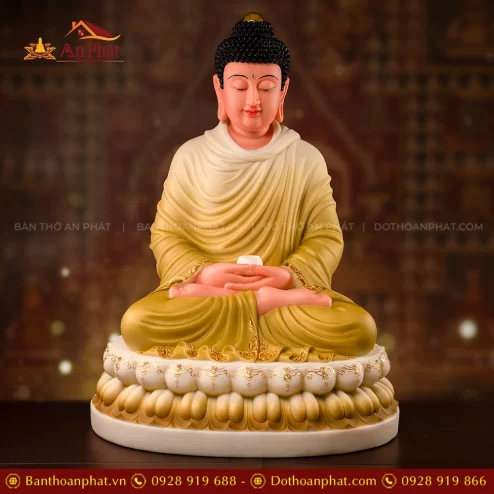 Tượng Bổn Sư Thích Ca Mâu Ni Thạch Anh Hồng Bảo Vân T2415