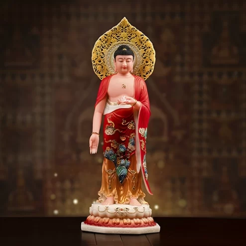 Tượng Bổn Sư Thích Ca Mâu Ni Thạch Anh Tam Sắc Liên Quang T2418