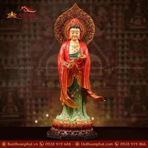 Tượng Quan Âm Ngọc Thạch phủ Đồng Cổ Vân T2406