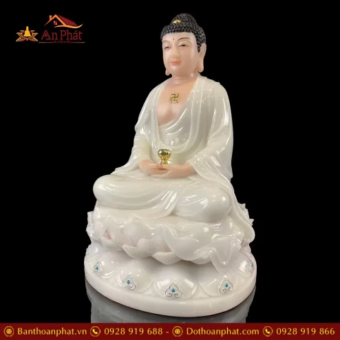 bo tuong phat ta ba tam thanh bot da trang ngoi dai sen de to t237200011