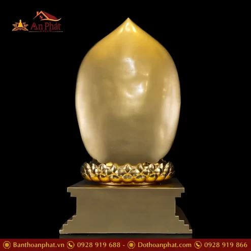tuong phat a di da ngoi de kim cang bang dong dat vang cao cap t253300009