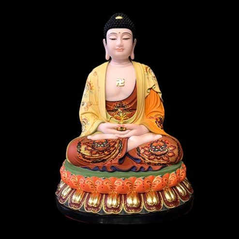 Tượng Phật Dược Sư Bột Đá Nhập Khẩu Ngồi Tĩnh Tâm T2698